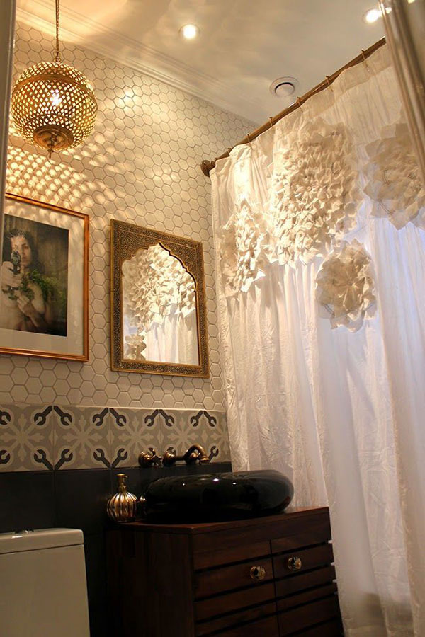 Create an Antique Curtain Rod for your Bathroom Remodel